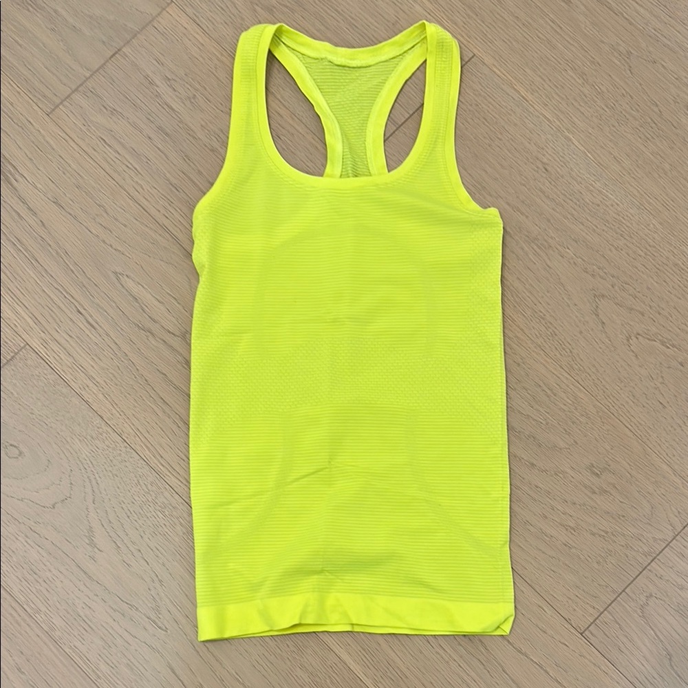 Neon Yellow Lululemon Tank Top